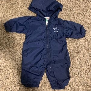 VINTAGE Infant Dallas Cowboys Rain suit with hood